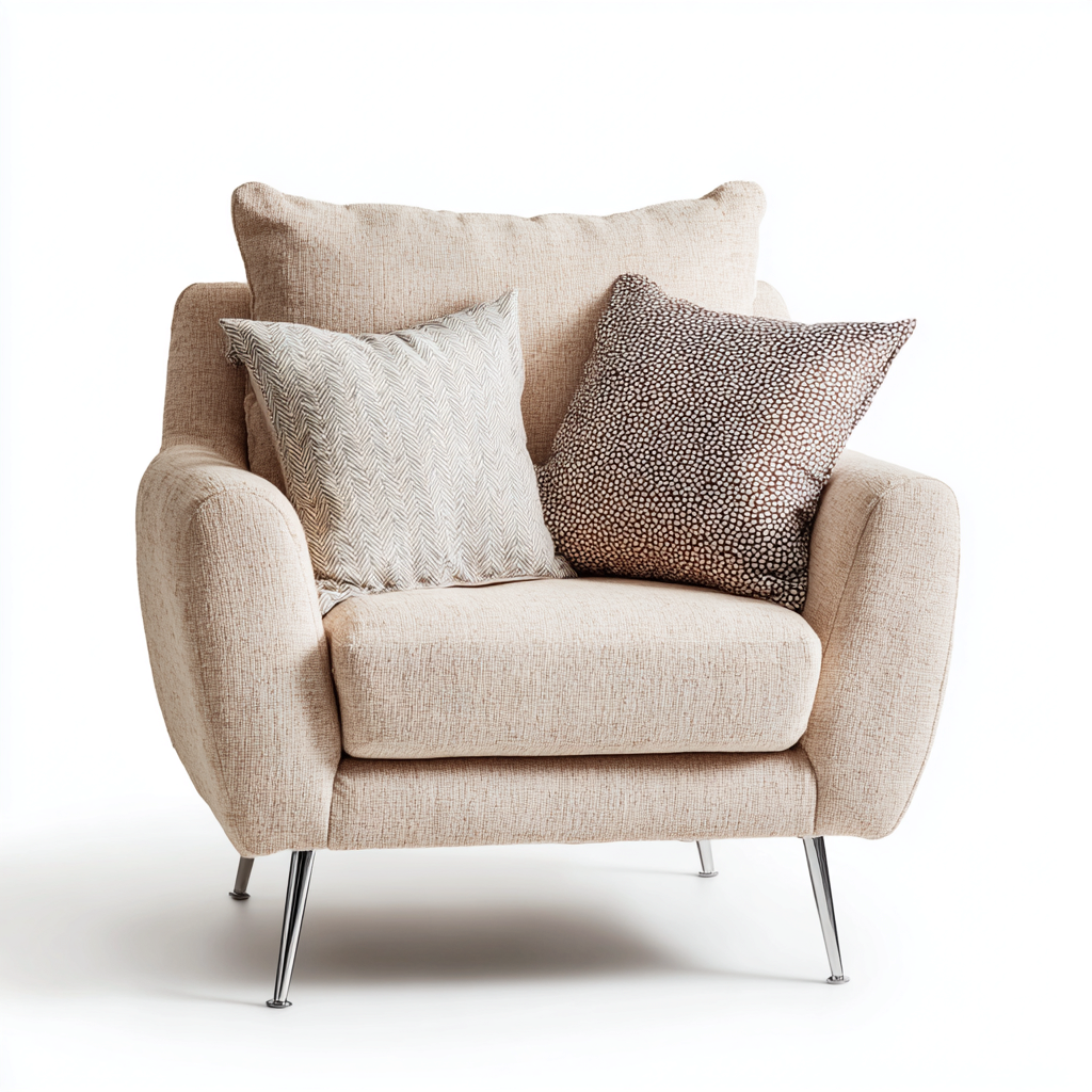 Fauteuil de jardin tissu 82x78x88 cm - beige - design confortable-Havengetio