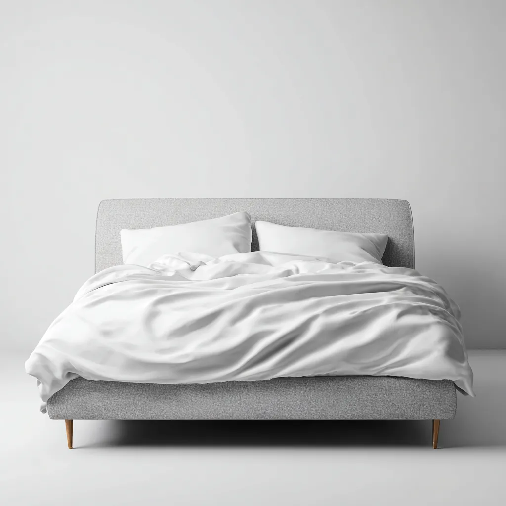 Lit double 200x160x105 cm - gris - design moderne-Havengetio