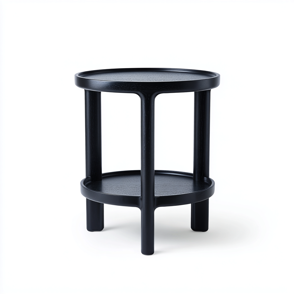 Table de jardin 45x45x55 cm - métal noir - design moderne-Havengetio