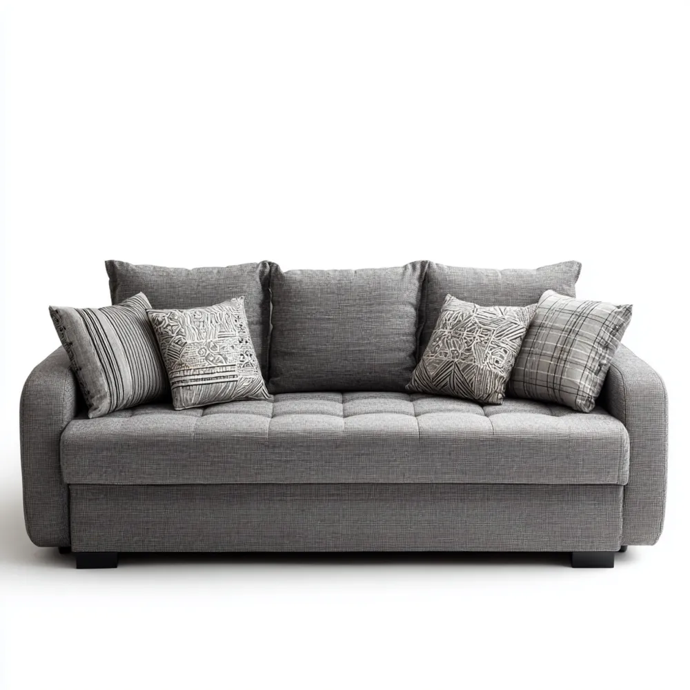 3-Sitzer-Sofa Stoff 200x90x85 cm – Dunkelgrau – Modernes Design-Warmdwellio