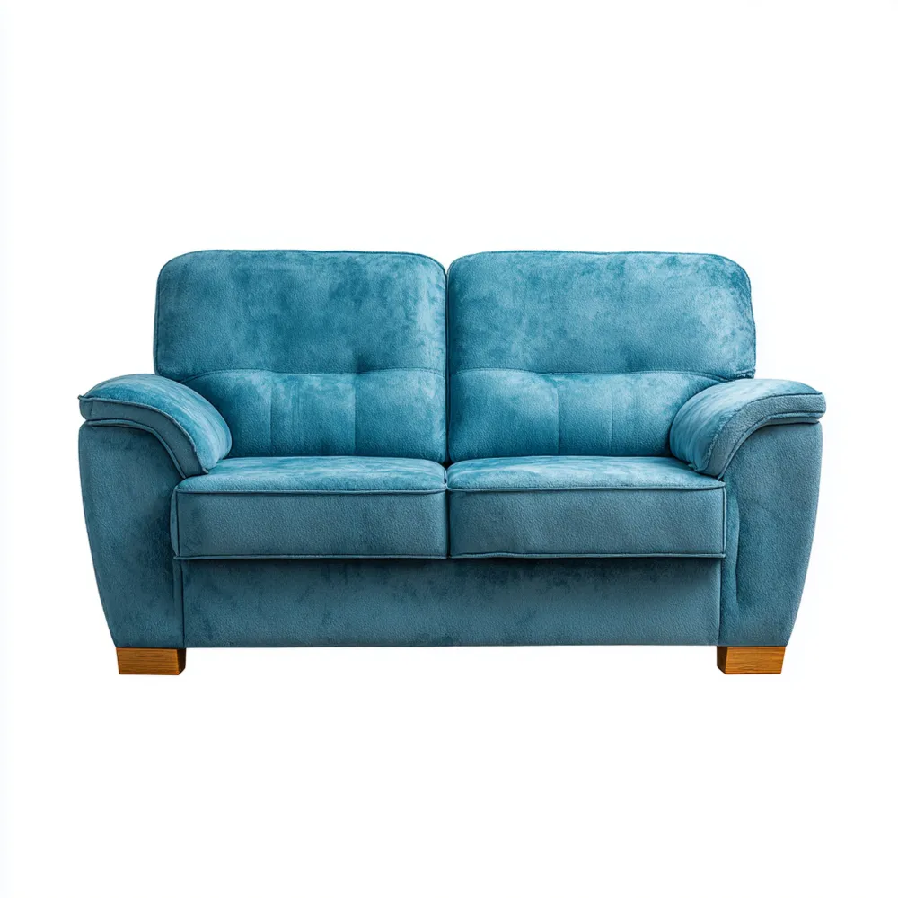 Canapé 2 places Tissu Bleu 150x85x90 cm – Design Moderne