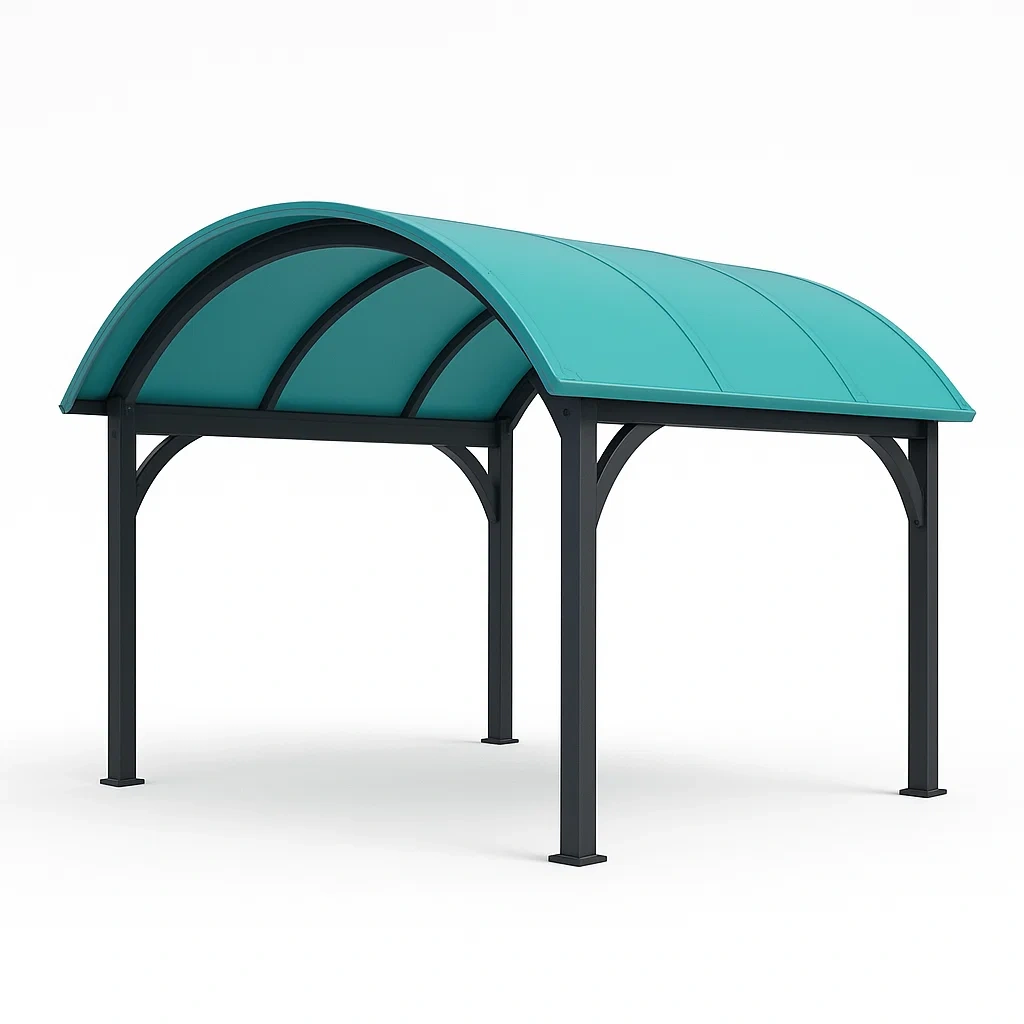 Capannone per auto,Tettoia per auto in struttura d'acciaio