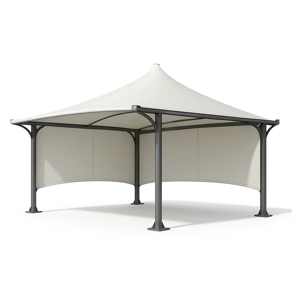 Gazebo,Padiglione a struttura a membrana