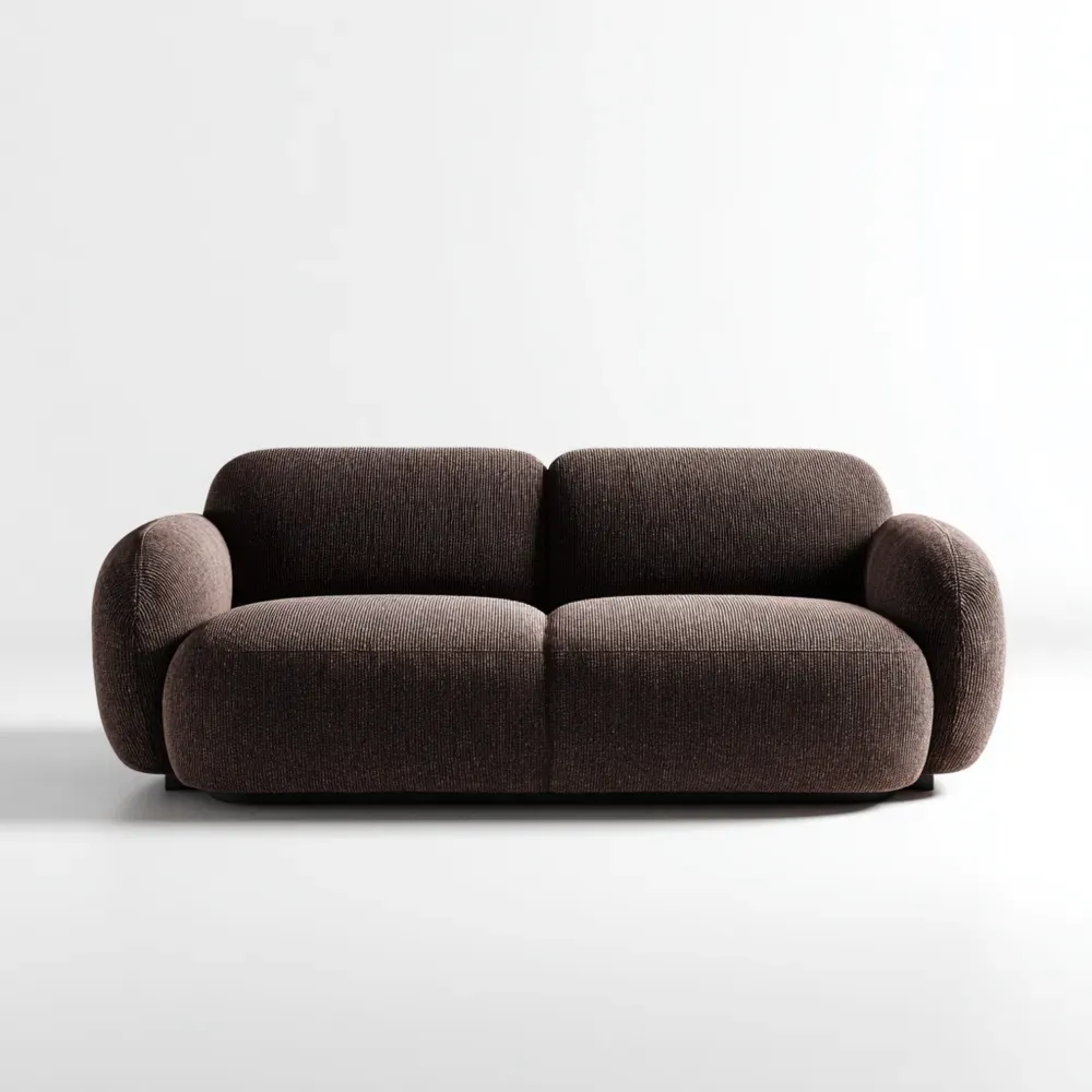 2-Sitzer-Sofa Stoff 180x90x75 cm – Dunkelbraun – Modernes Design
