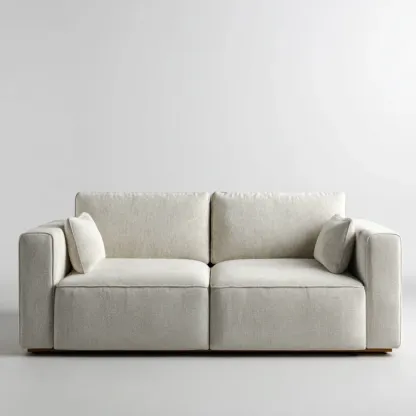 2-Sitzer-Sofa Stoff 180x95x85 cm – Hellgrau – Modernes Design