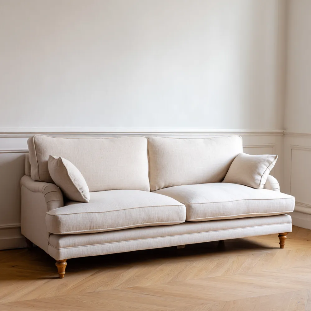 2-Sitzer-Sofa Stoffpolster 200x90x95 cm – Beige – Klassisches Design