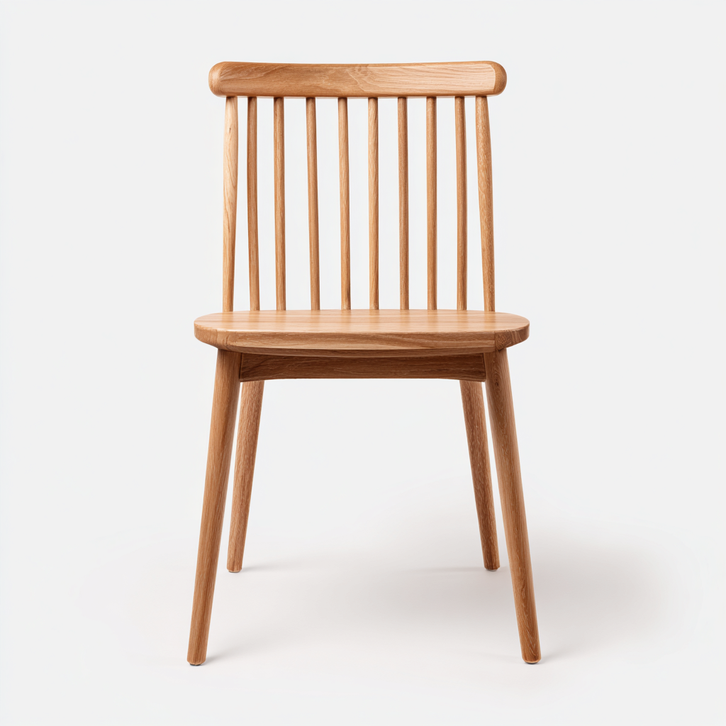 Chaise de salle à manger - bois naturel 48x46x82 cm - chêne clair - pour salle à manger - design scandinave-Casauppad