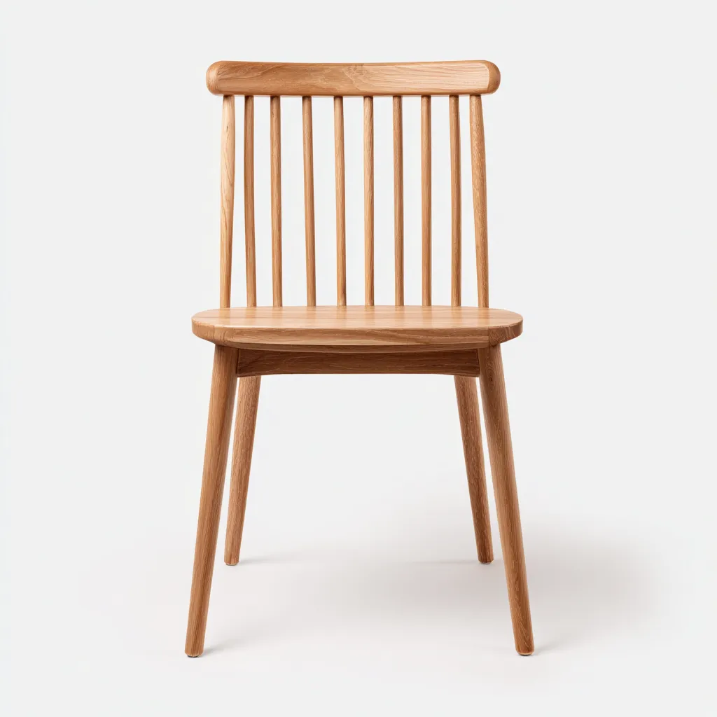 Chaise de salle à manger - bois naturel 48x46x82 cm - chêne clair - pour salle à manger - design scandinave-Casauppad