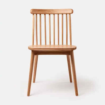 Chaise de salle à manger - bois naturel 48x46x82 cm - chêne clair - pour salle à manger - design scandinave-Casauppad