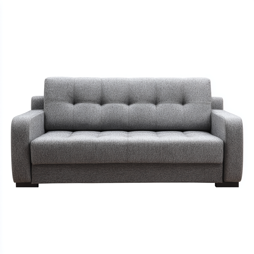 Canapé 2 places tissu 185x90x92 cm - gris - style moderne adapté au salon-Casauppad