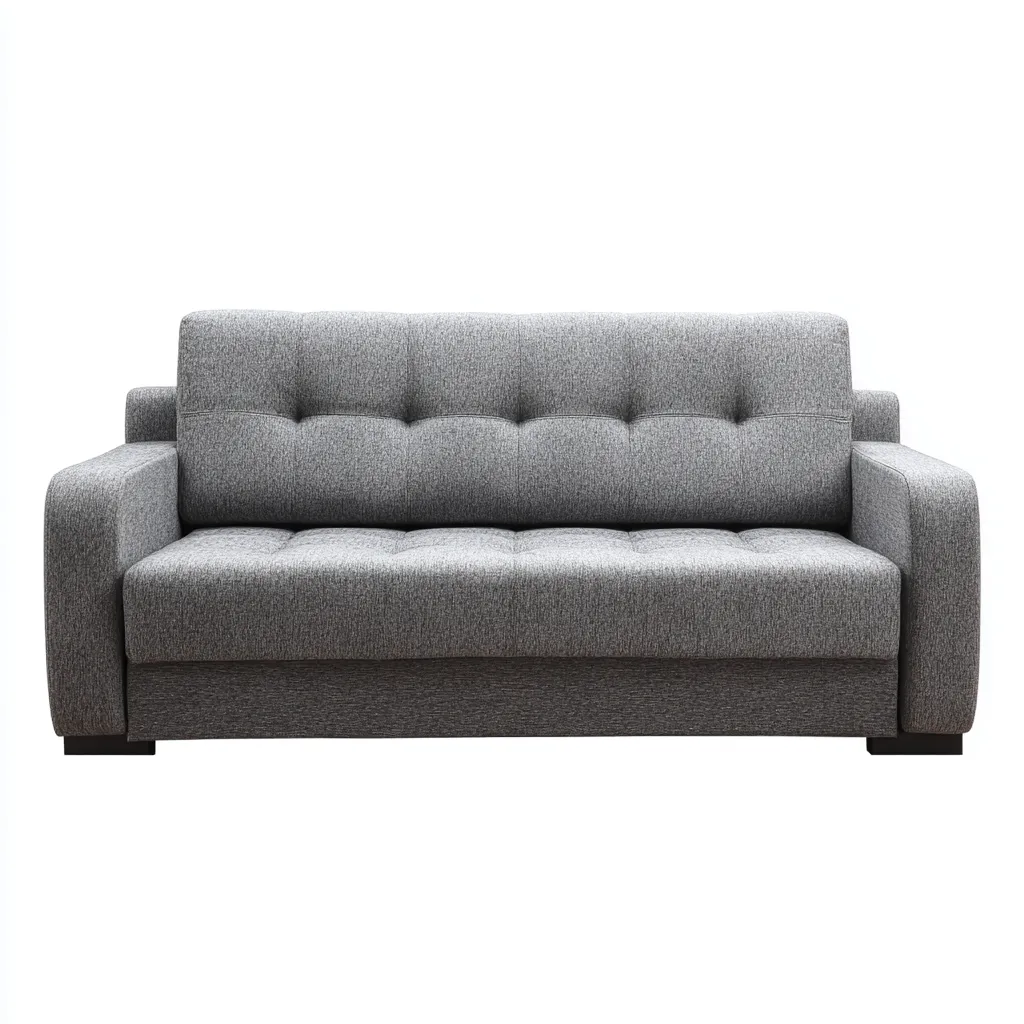 Canapé 2 places tissu 185x90x92 cm - gris - style moderne adapté au salon-Casauppad