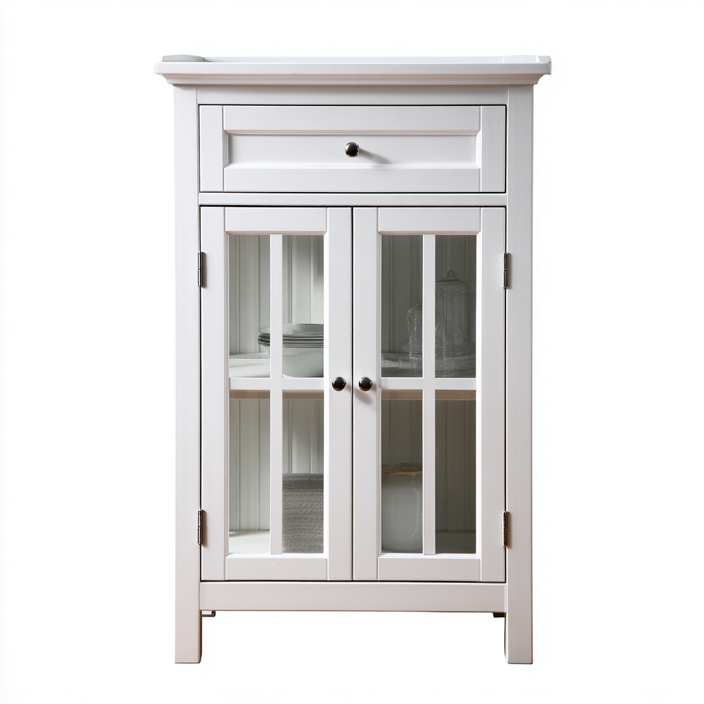 Rangement de salle de bain - bois 70x35x120 cm - blanc - pour salle de bain - design classique-Casauppad