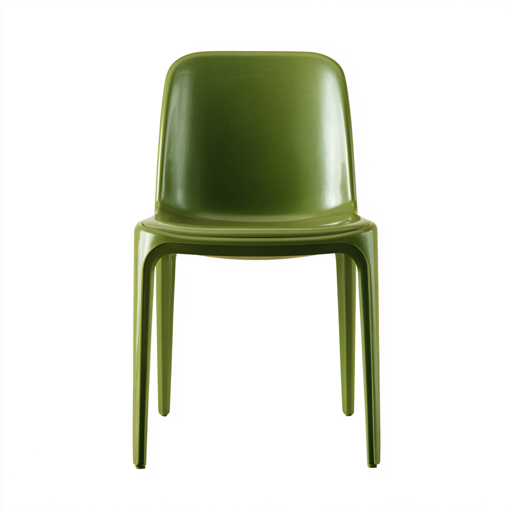 Chaise de salle à manger - plastique vert 48x47x82 cm - vert - pour salle à manger - design moderne-Casauppad