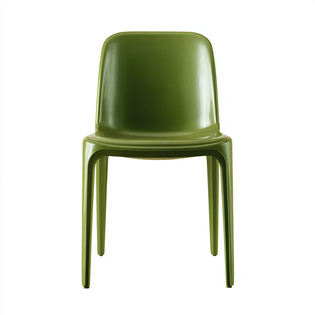 Chaise de salle à manger - plastique vert 48x47x82 cm - vert - pour salle à manger - design moderne-Casauppad