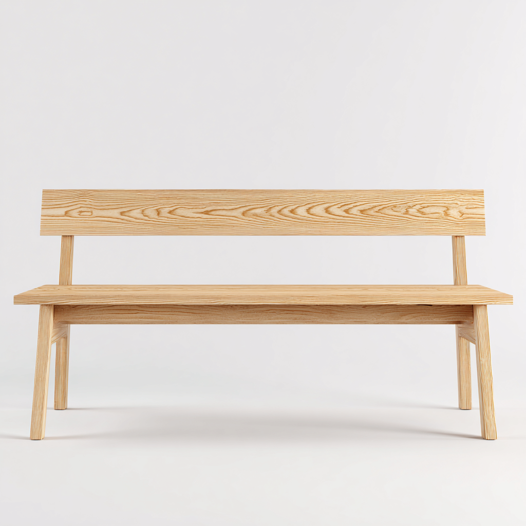 Banc de jardin - bois - 130x45x78 cm - bois clair - pour jardin - design naturel-Casauppad