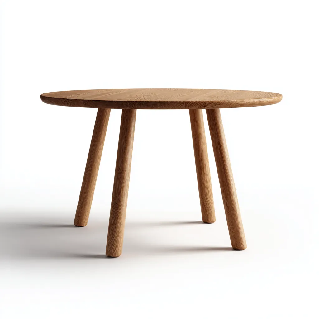 Table à manger bois 100x100x75 cm - bois naturel - adapté à la salle à manger - style moderne-Casauppad