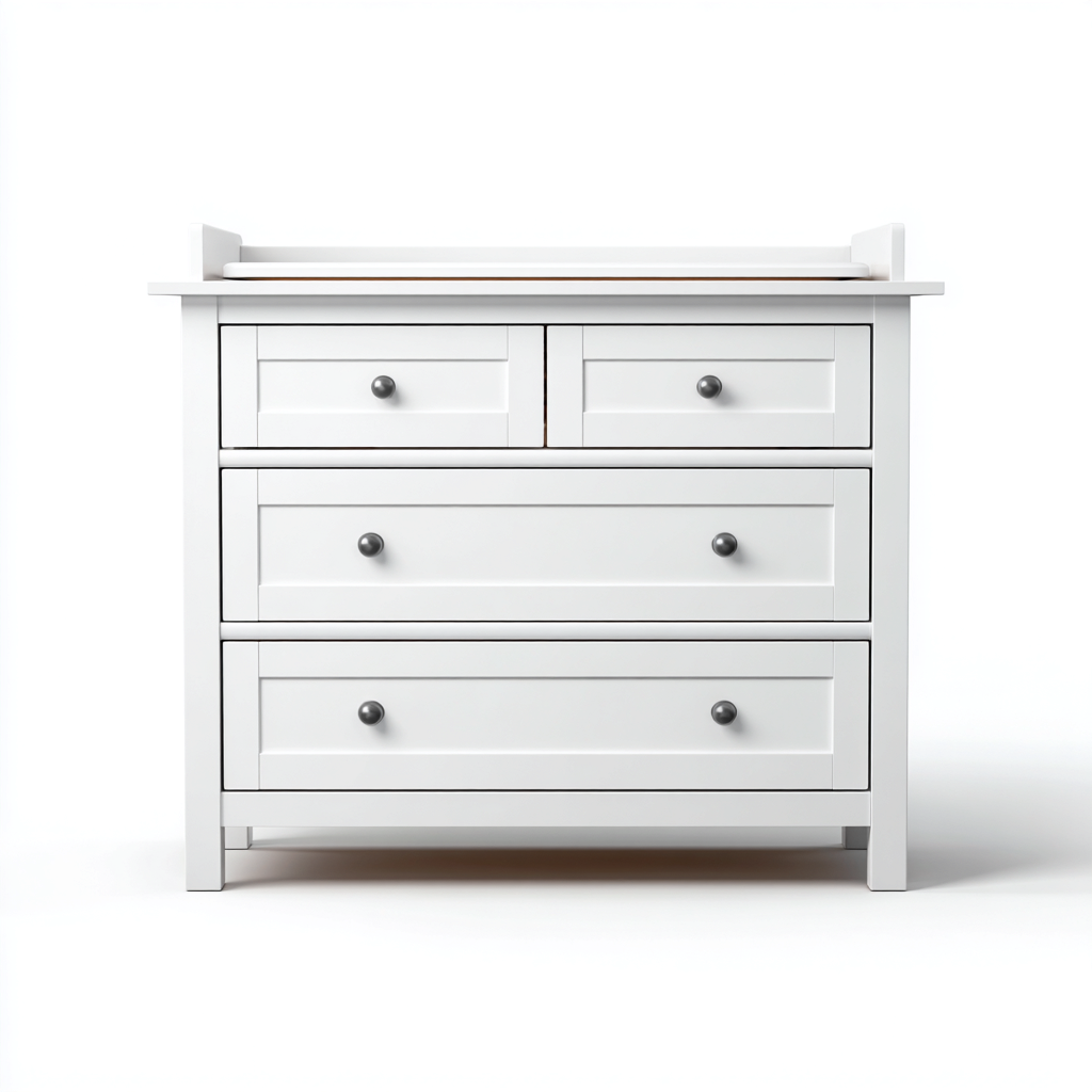 Commode 85x45x95 cm - blanc - pour salon - design moderne-Casauppad
