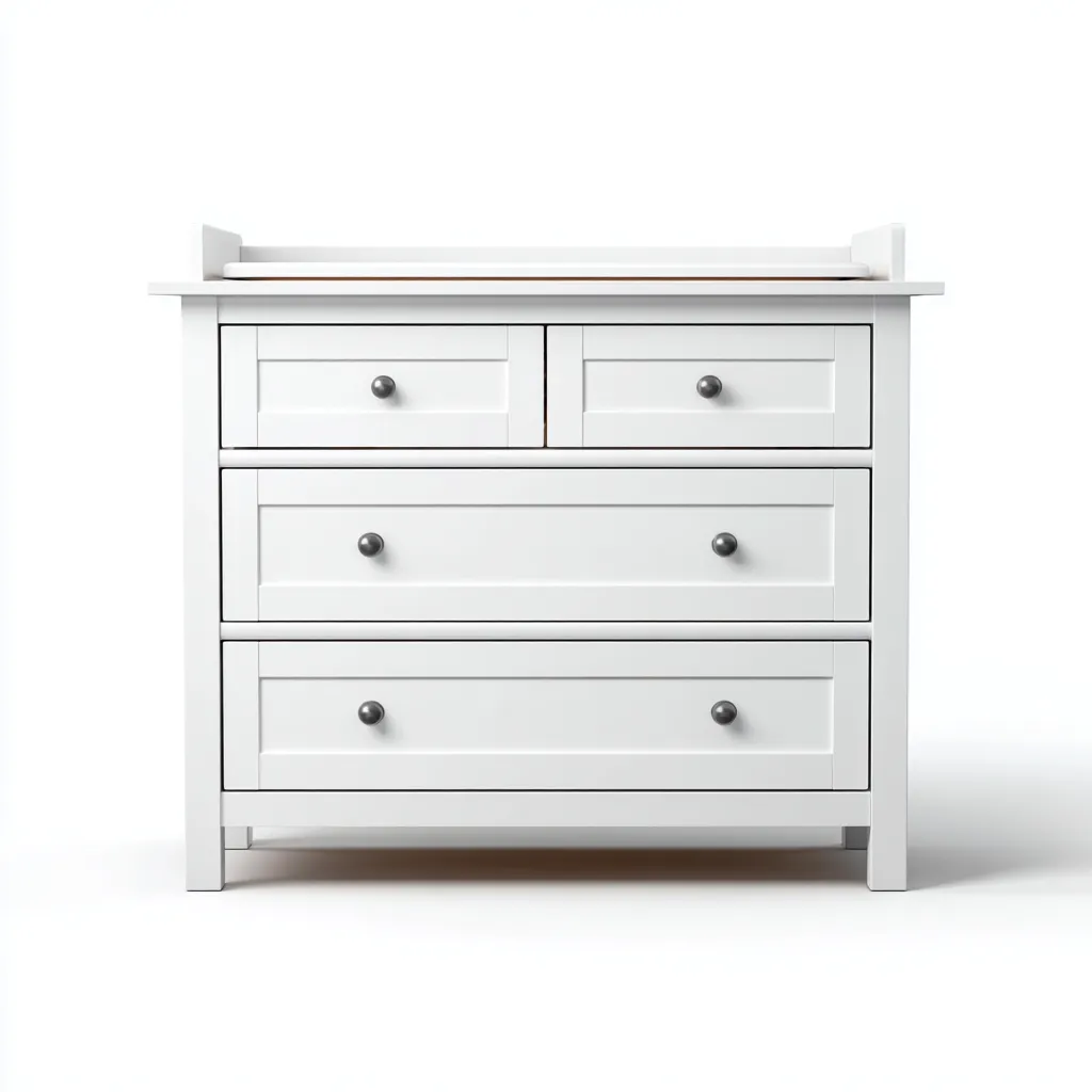 Commode 85x45x95 cm - blanc - pour salon - design moderne-Casauppad