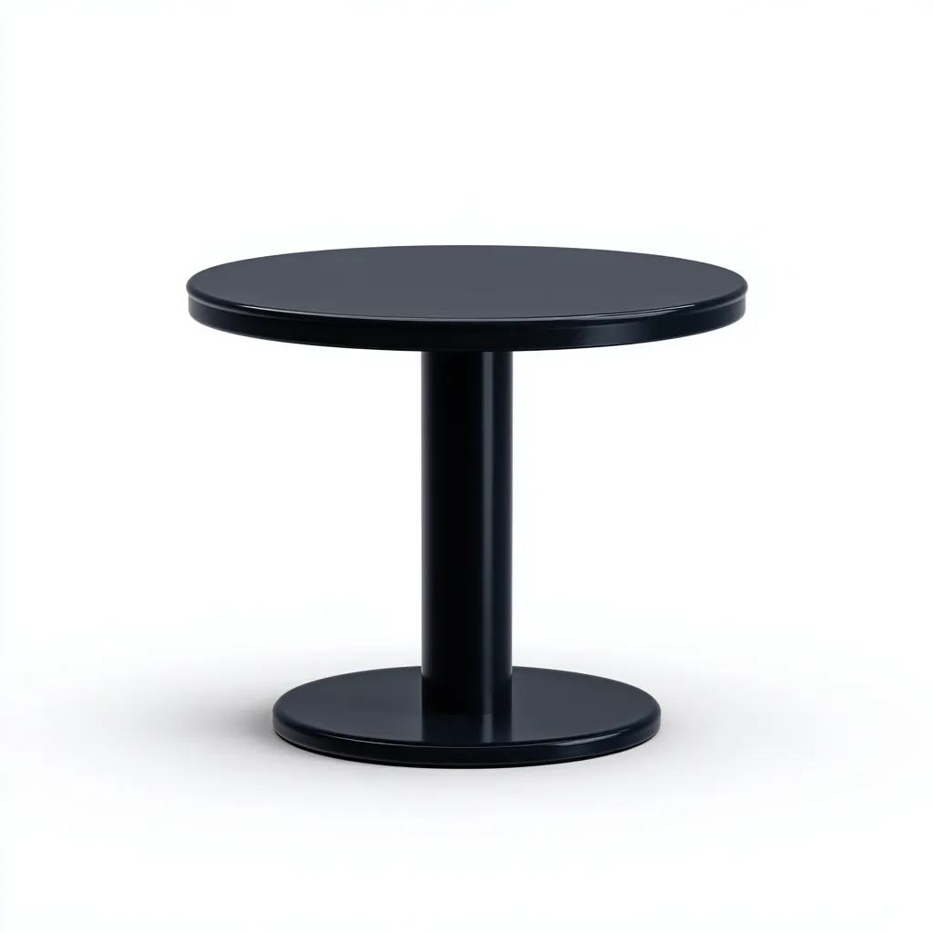 Table de jardin - métal 70x70x75 cm - noir - pour extérieur - design moderne-Casauppad