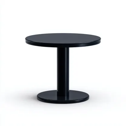 Table de jardin - métal 70x70x75 cm - noir - pour extérieur - design moderne-Casauppad