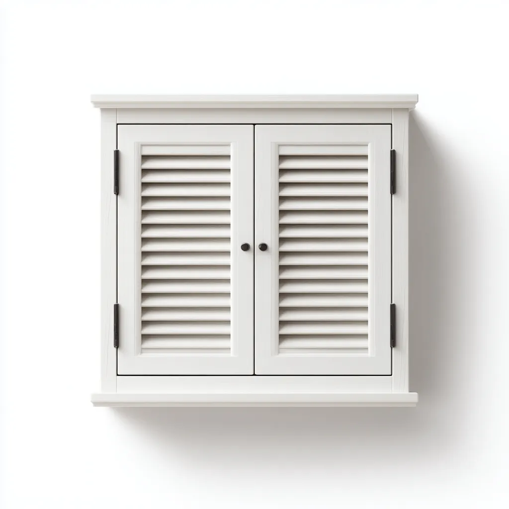 Rangement de salle de bain - armoire murale 48x16x58 cm - blanc - pour salle de bain - design classique-Casauppad