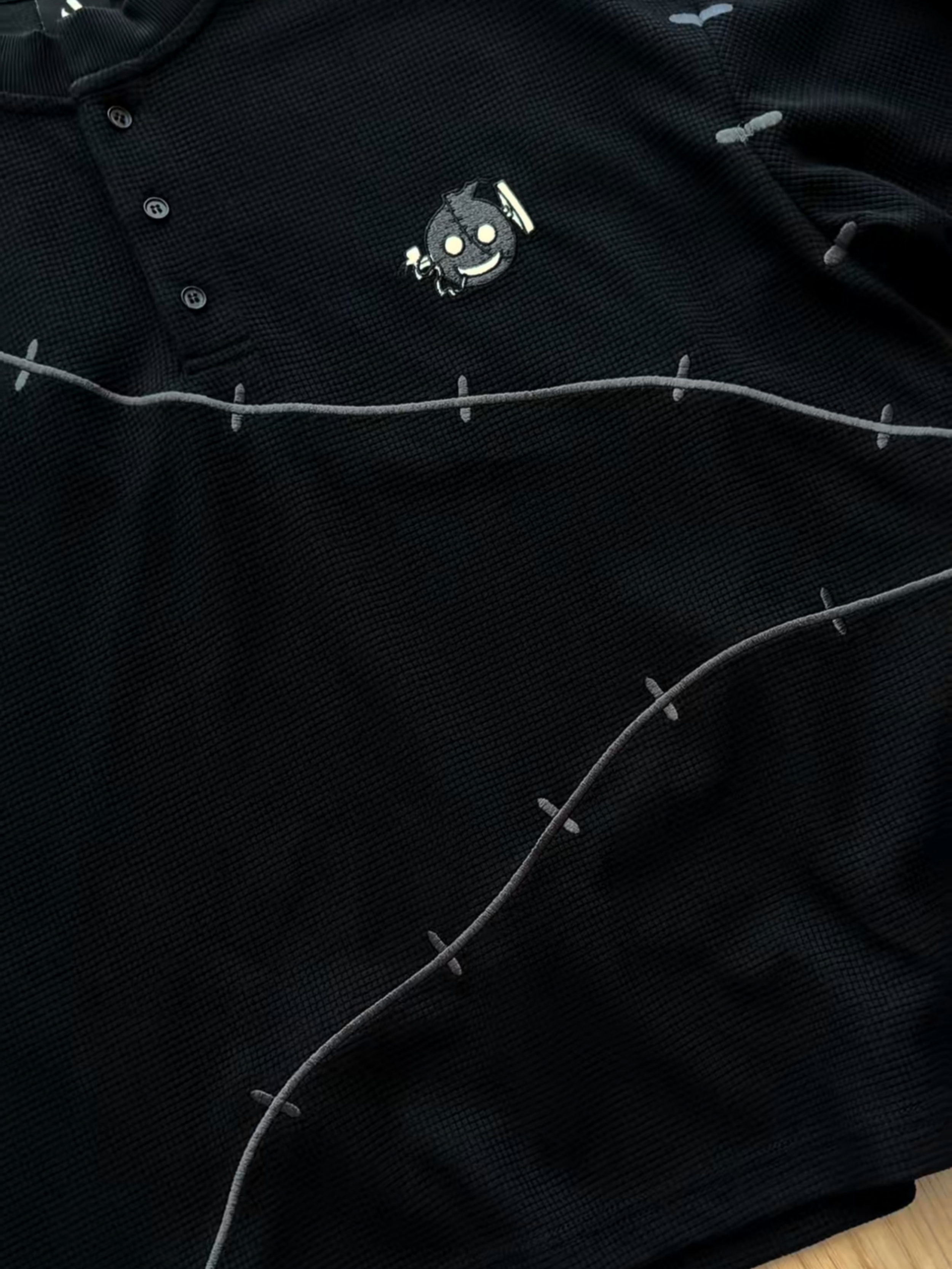 THREE STITCH HENLEY