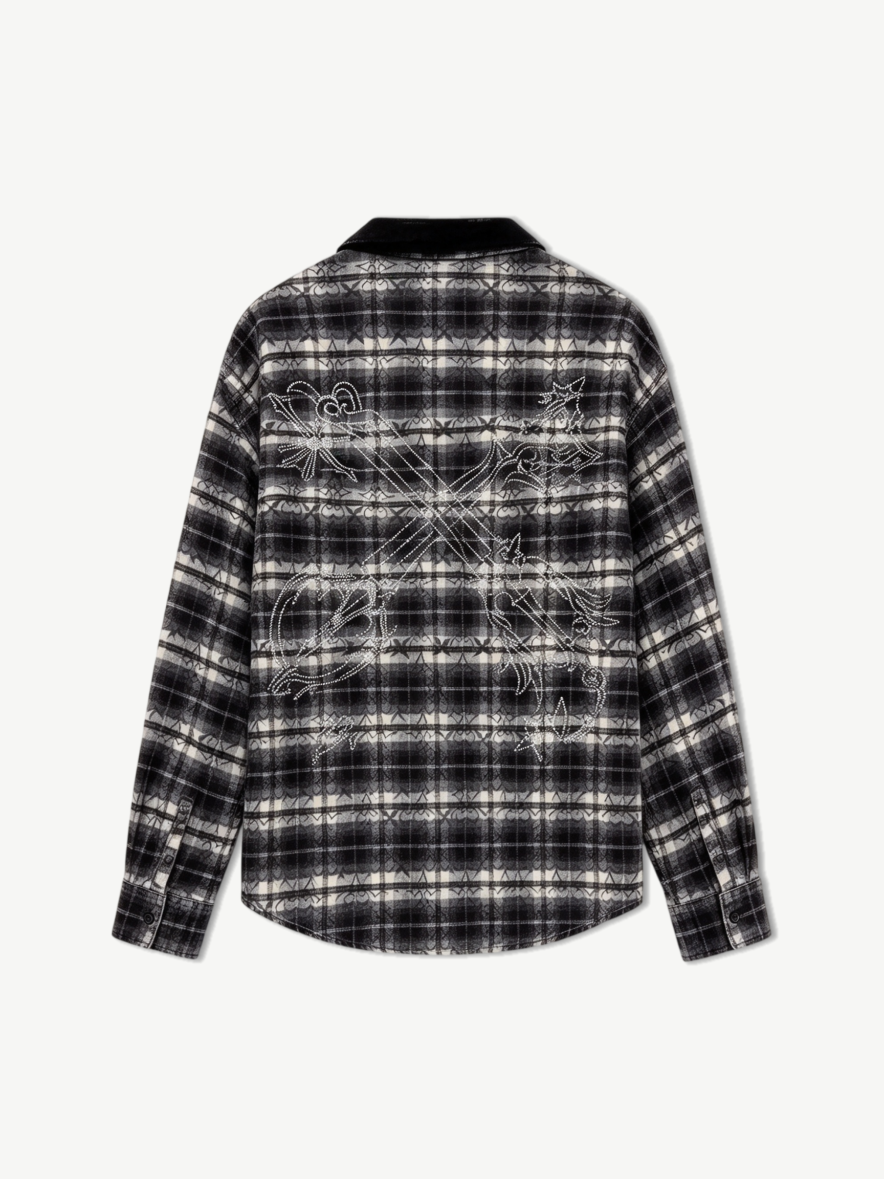 MONOCHROME CROSS TRACE FLANNEL SHIRT