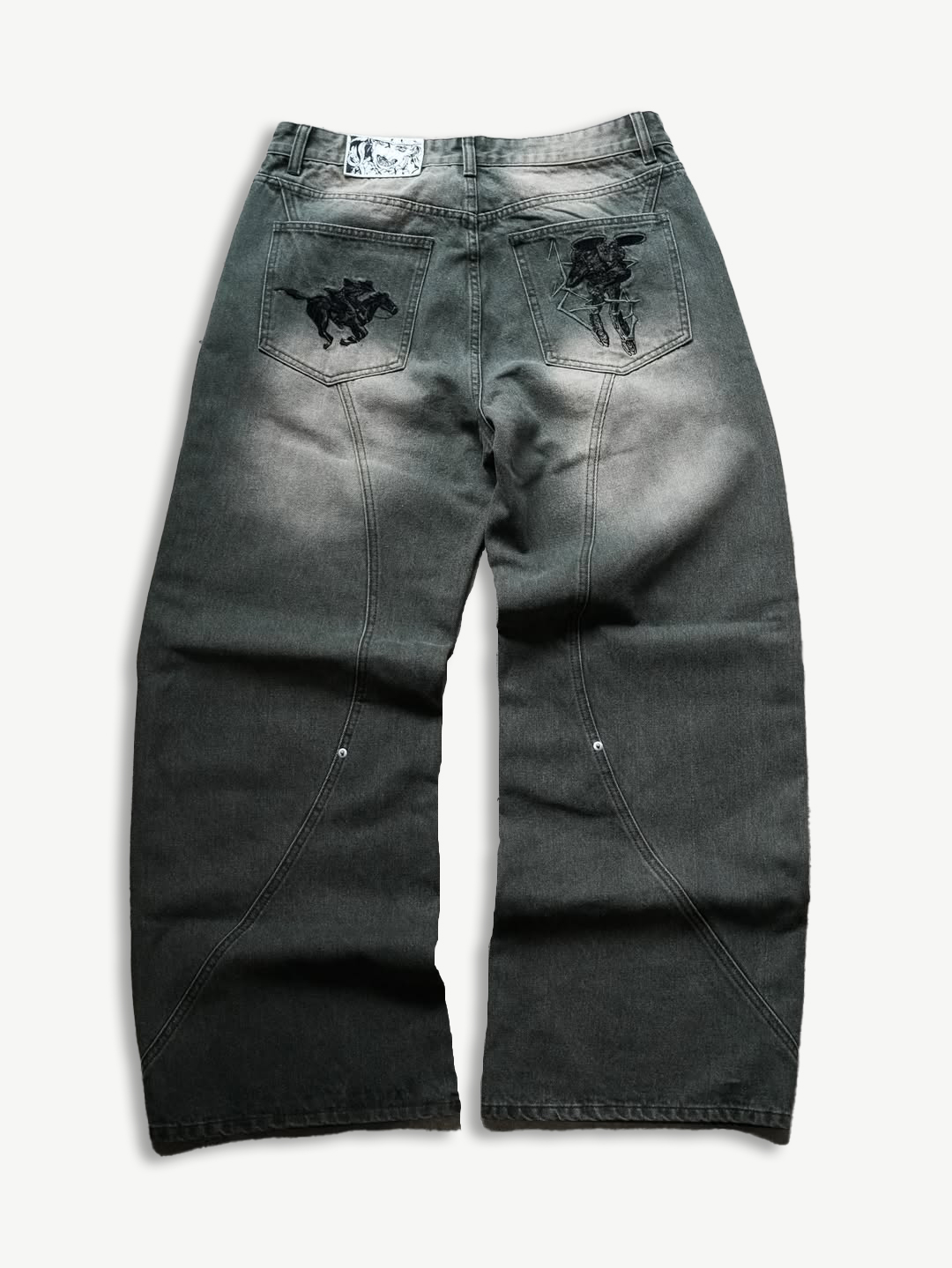 GALLOP RACER WIDE-LEG DENIM