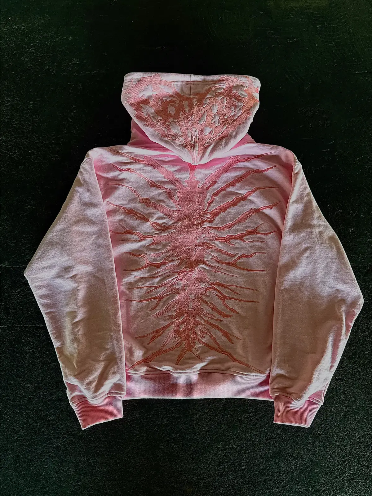 “GHOUL” ZIP-UP TRACKSUIT | LIGHT PINK