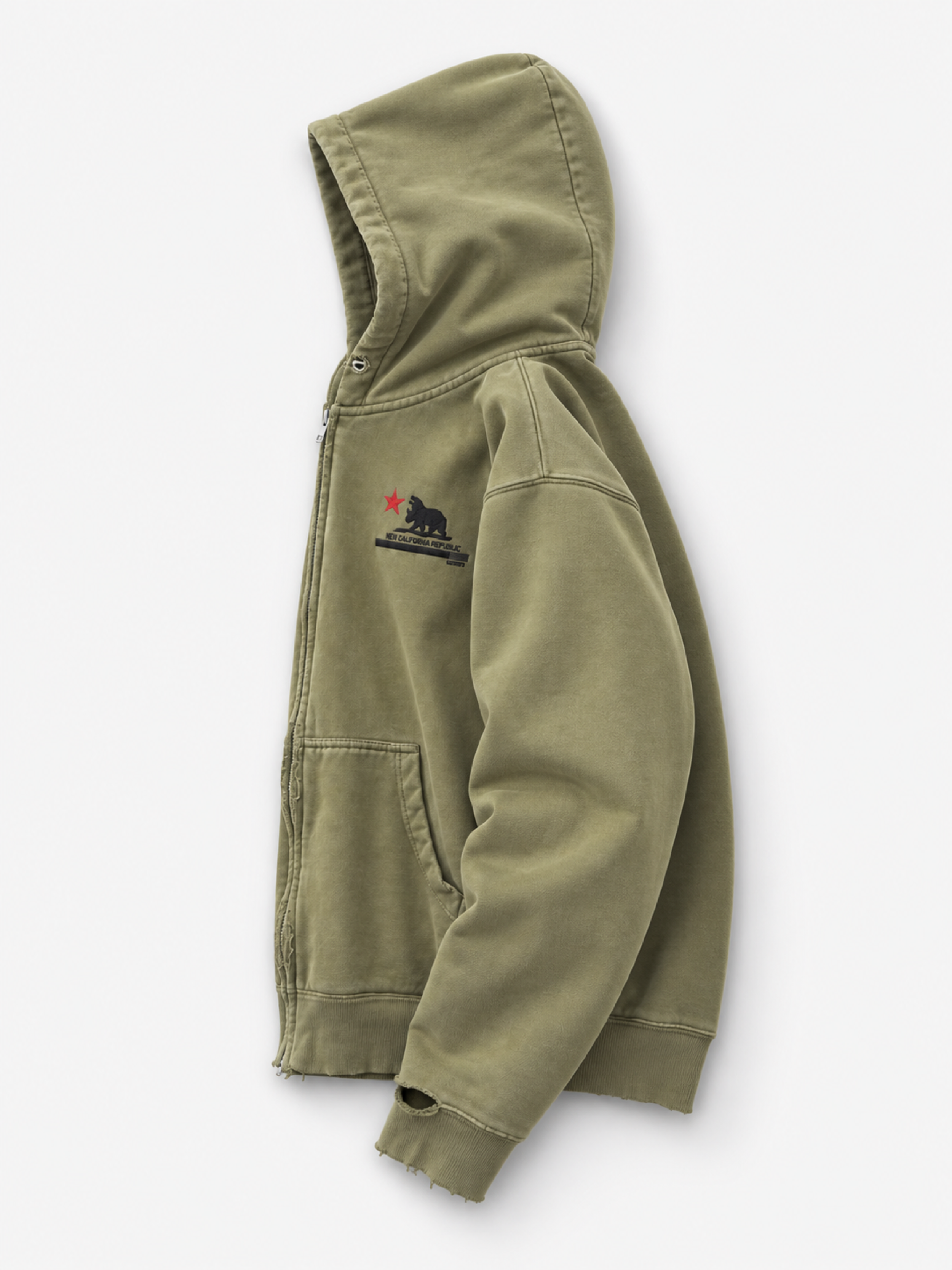 DOUBLE CREST WASTELAND ZIP-UP HOODIE