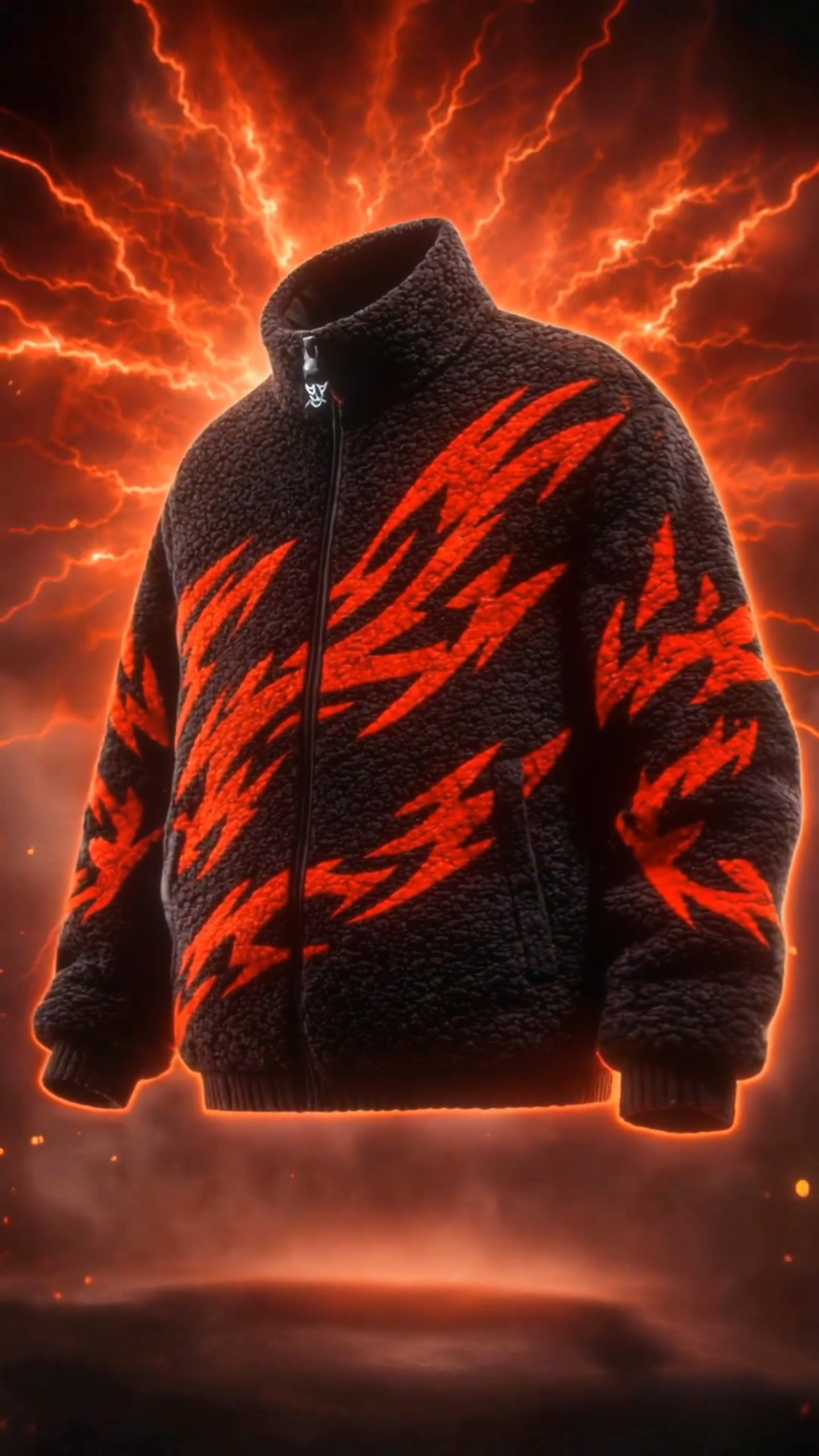 THREE-SCAR FLEECE JACKET