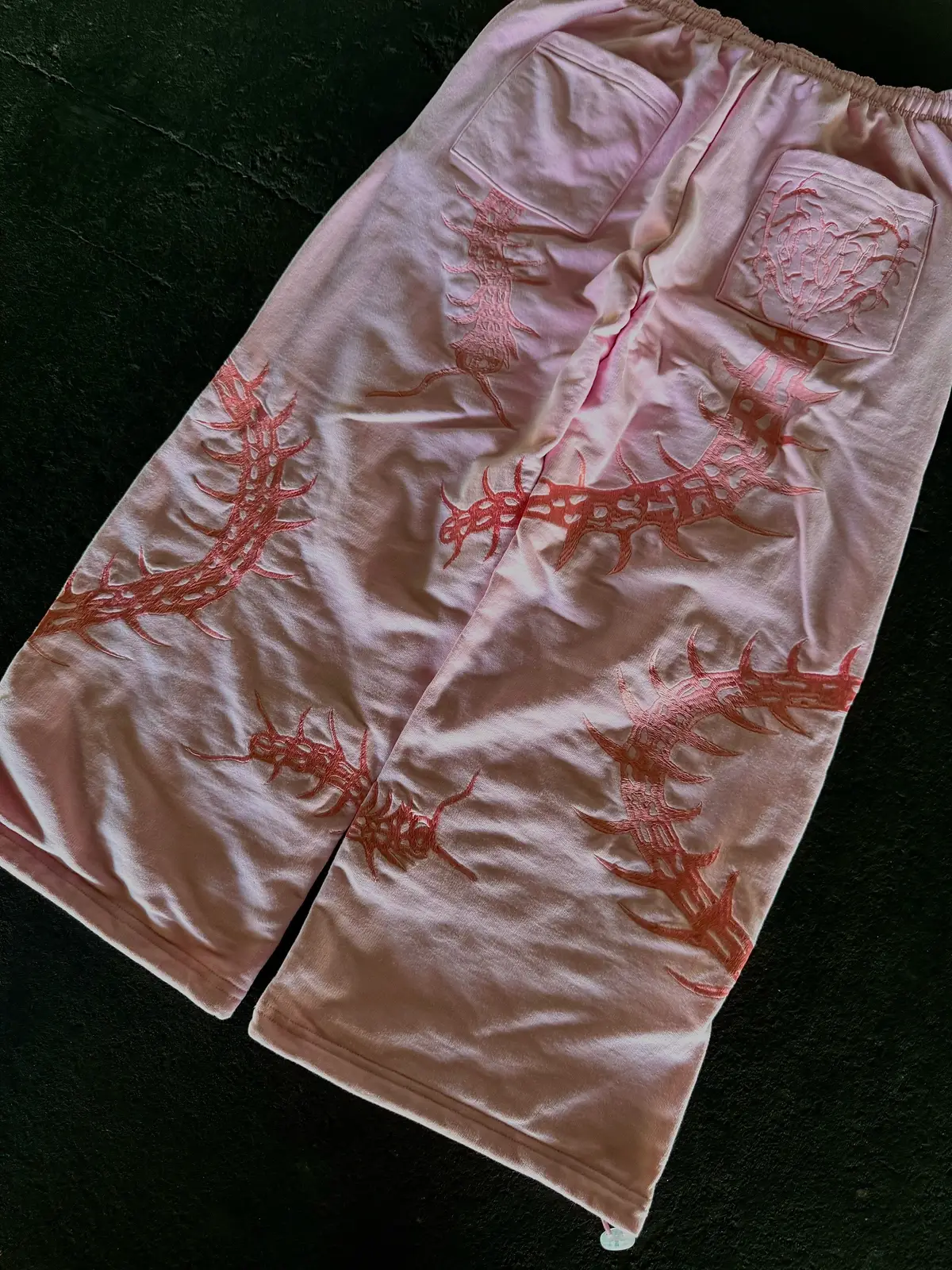 “GHOUL” ZIP-UP TRACKSUIT | LIGHT PINK