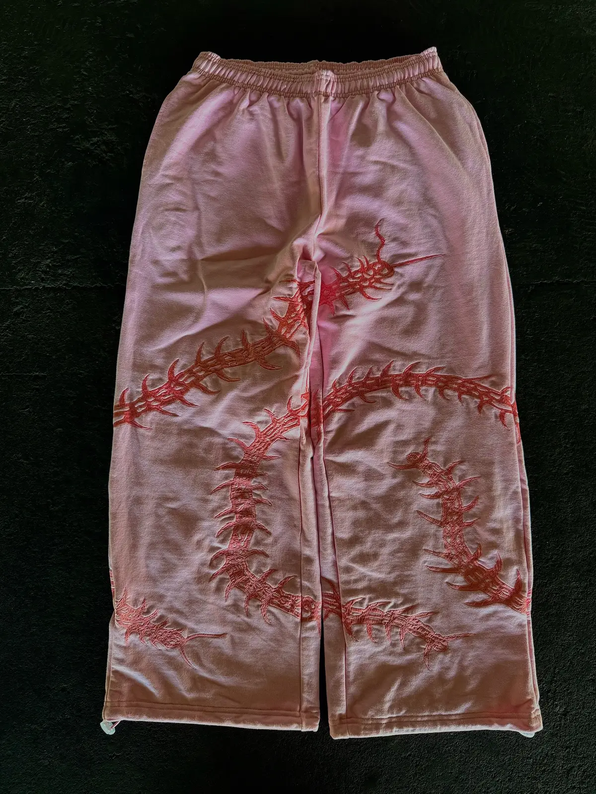 “GHOUL” ZIP-UP TRACKSUIT | LIGHT PINK