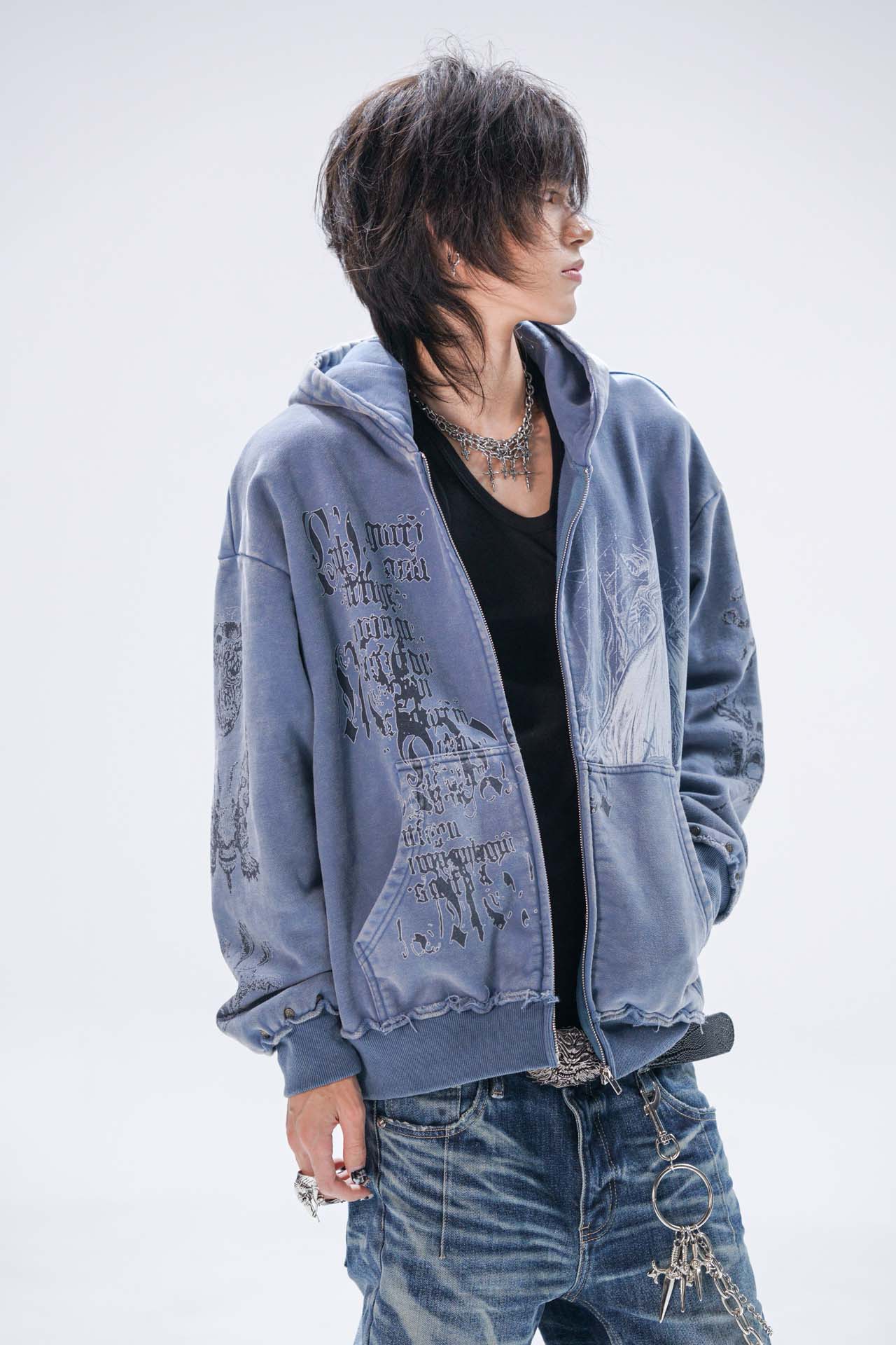 AZURE SPAN ZIP HOODIE
