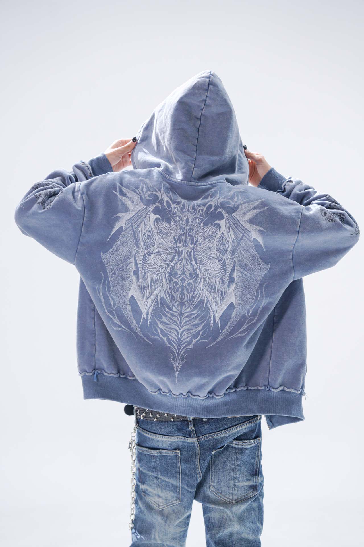 AZURE SPAN ZIP HOODIE
