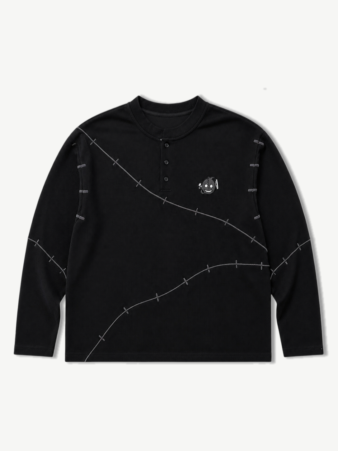 THREE STITCH HENLEY