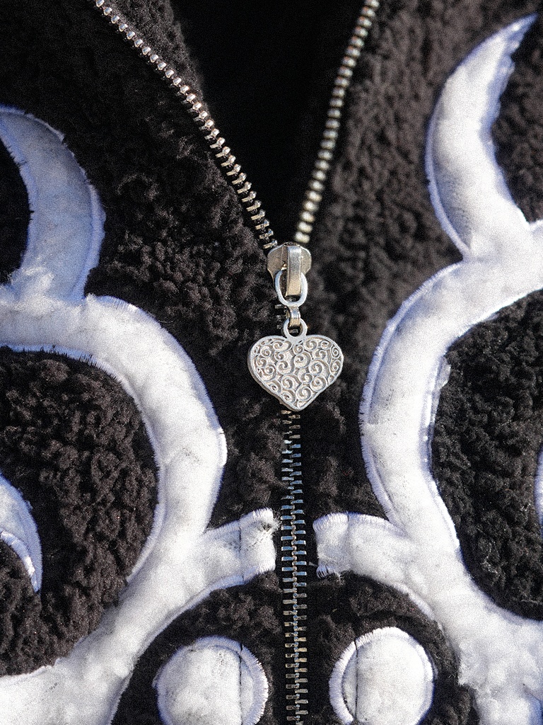 HEART FLAME SHERPA JACKET