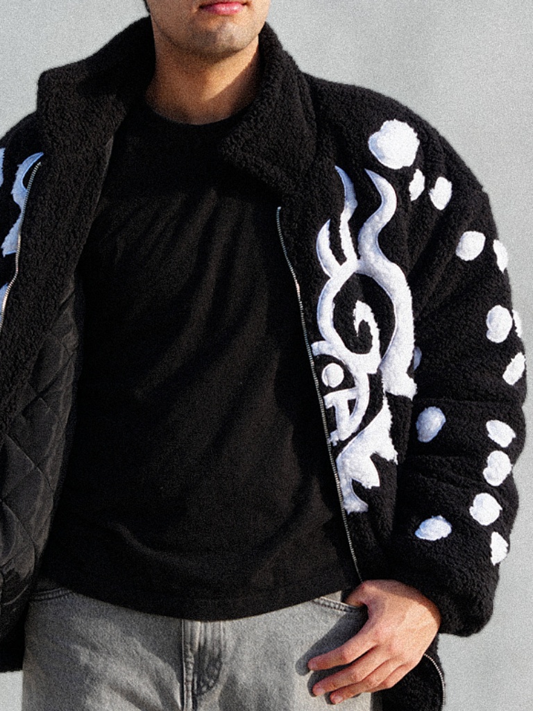 HEART FLAME SHERPA JACKET