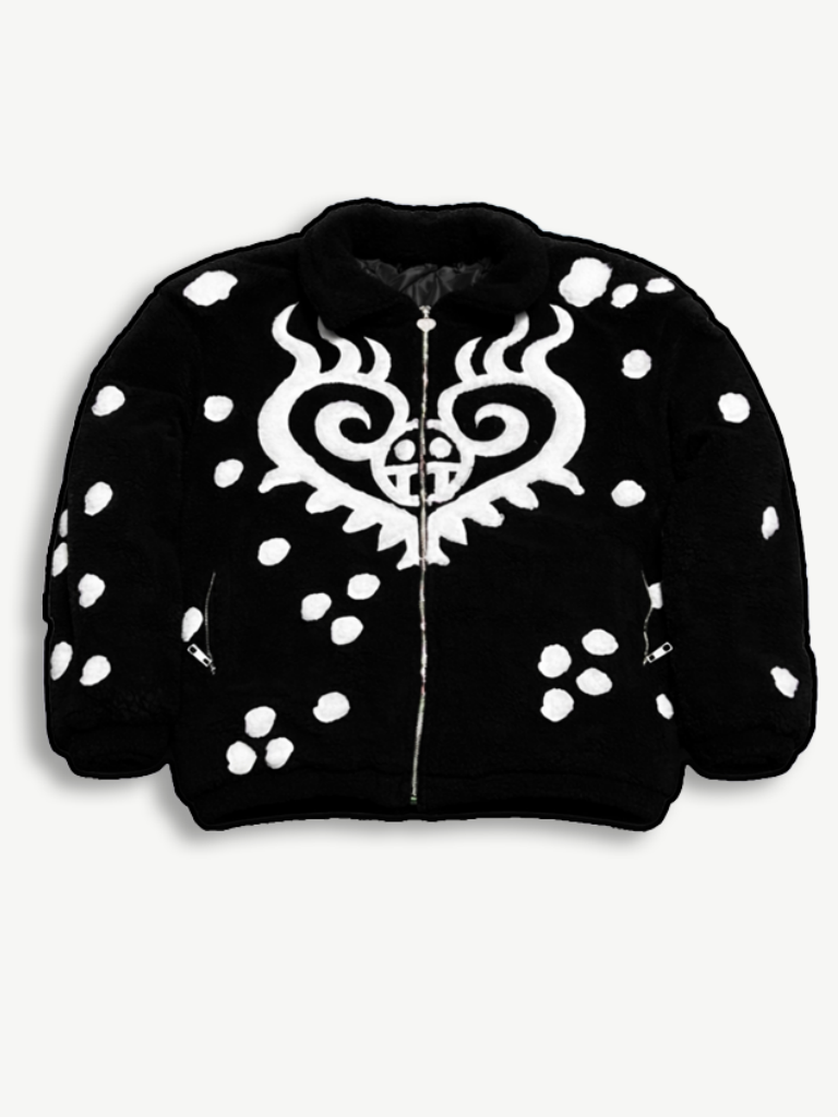 HEART FLAME SHERPA JACKET