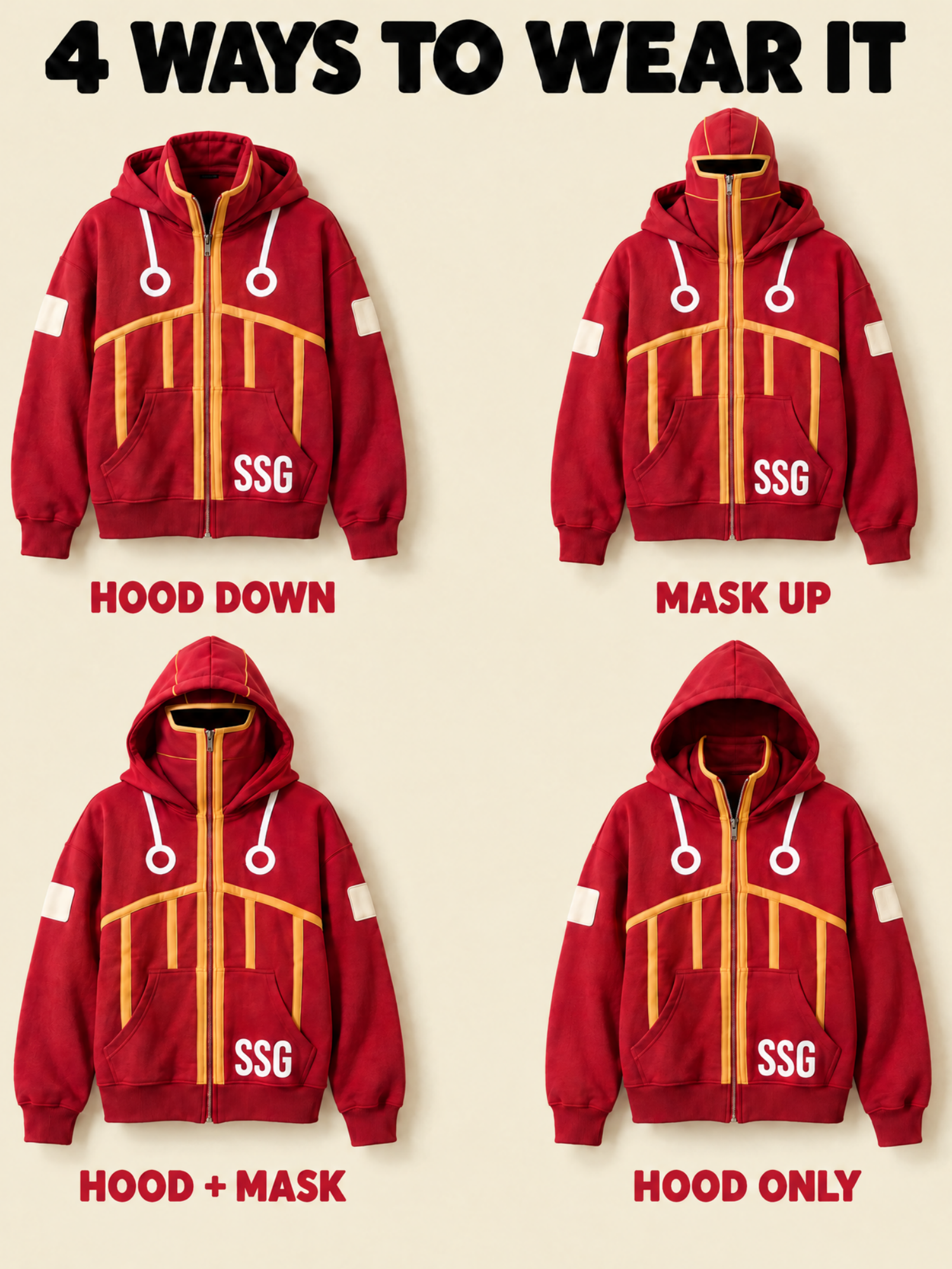 MASK SPAN HOODIE