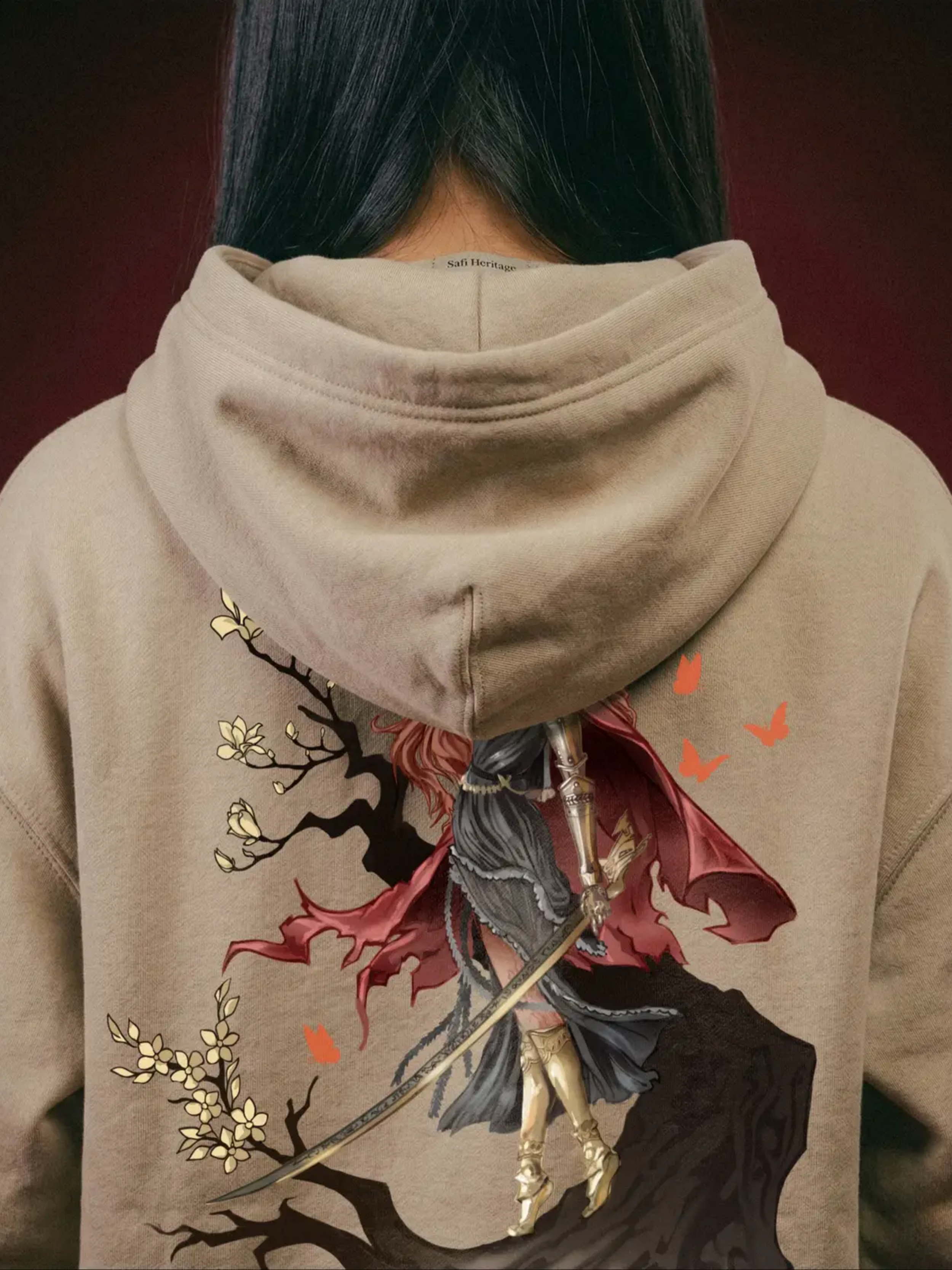 SCARLET BLOOM HOODIE
