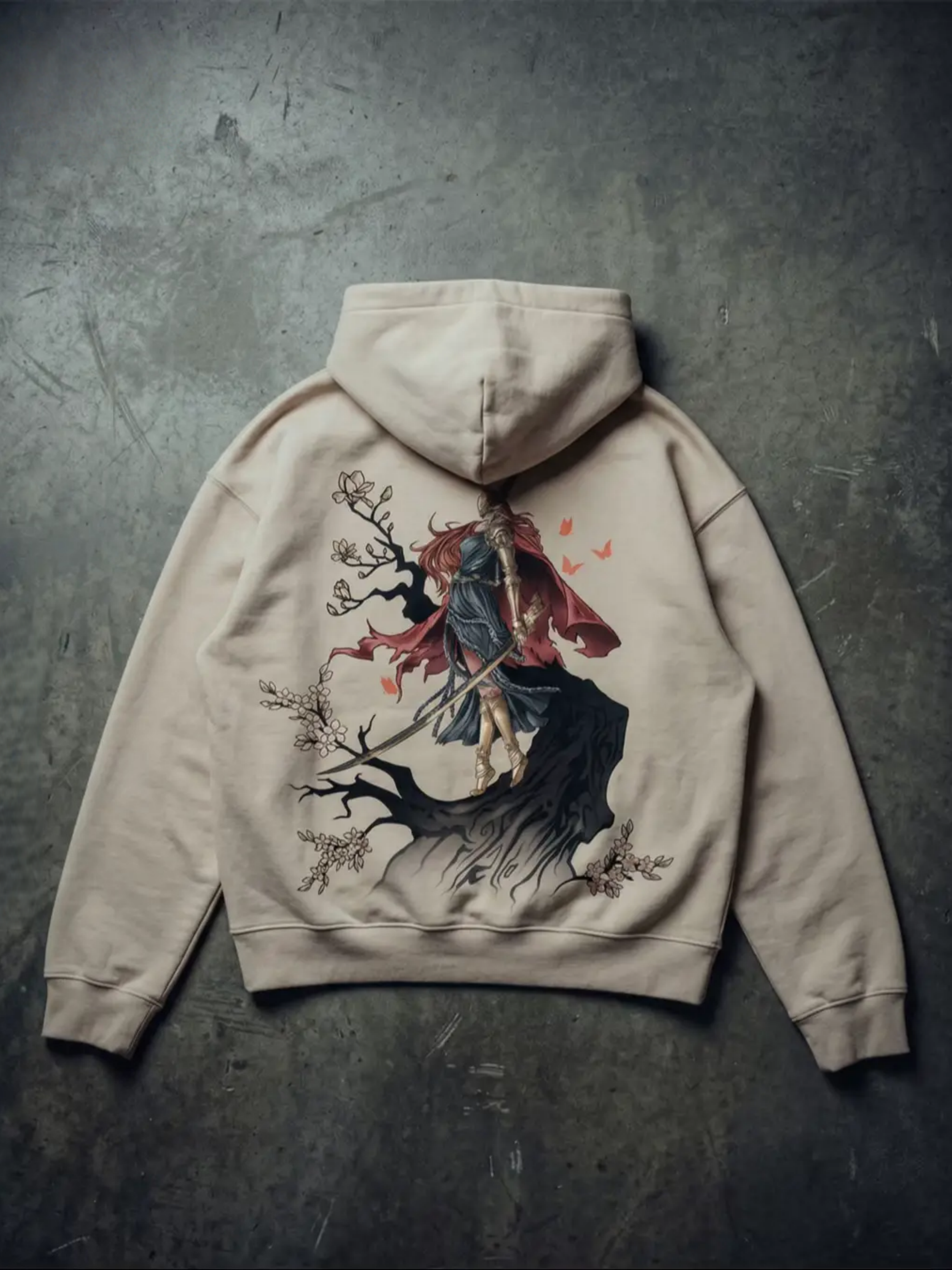 SCARLET BLOOM HOODIE