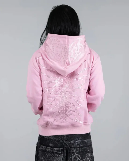 “GHOUL” HOODIE | PINK