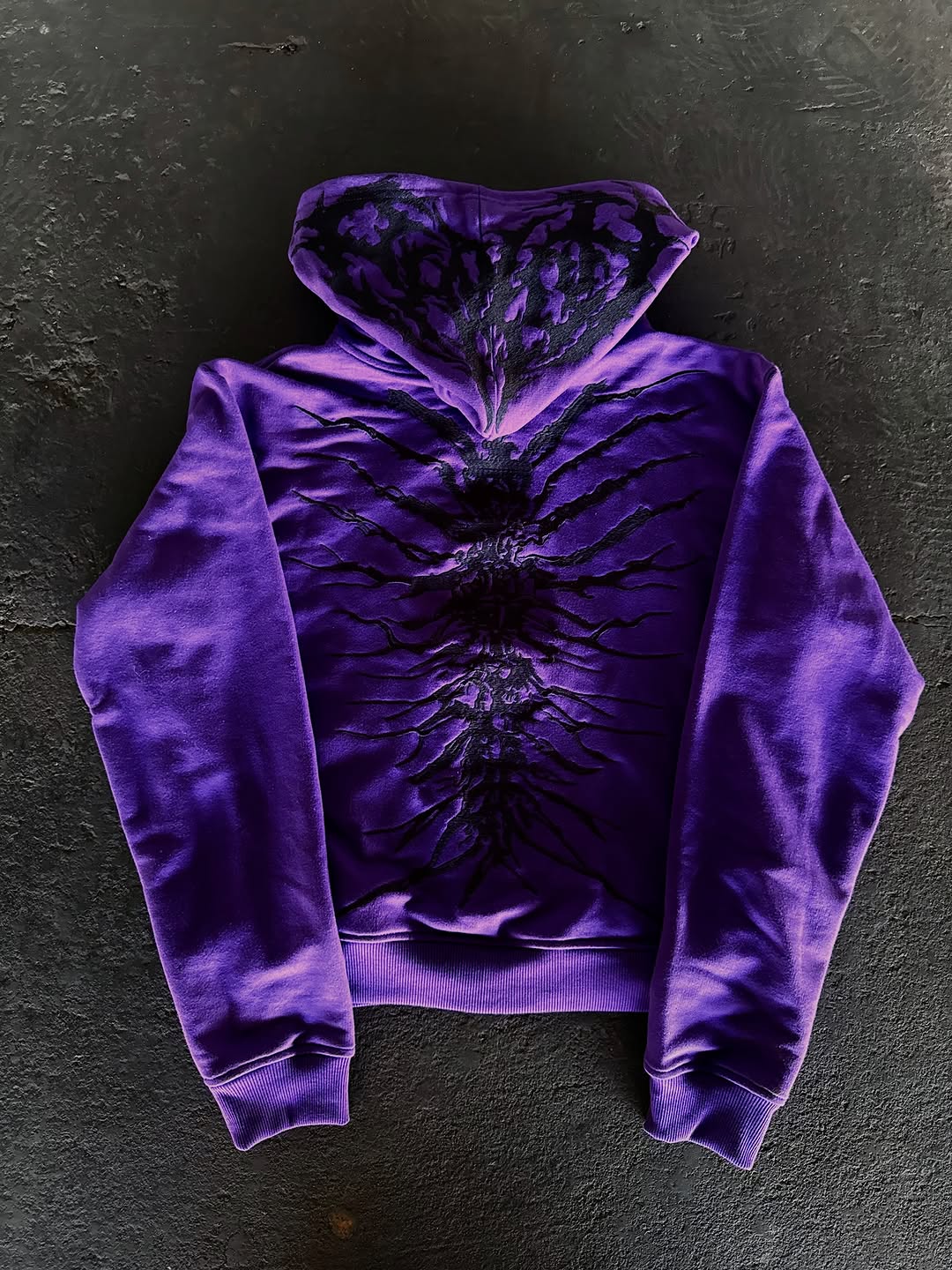 “GHOUL” ZIP-UP TRACKSUIT | PURPLE