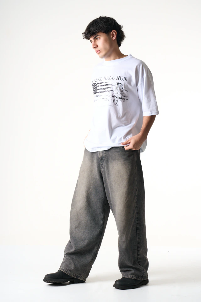 Western Frontier Vintage Flag Cropped Tee