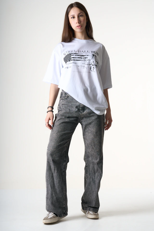 Western Frontier Vintage Flag Cropped Tee