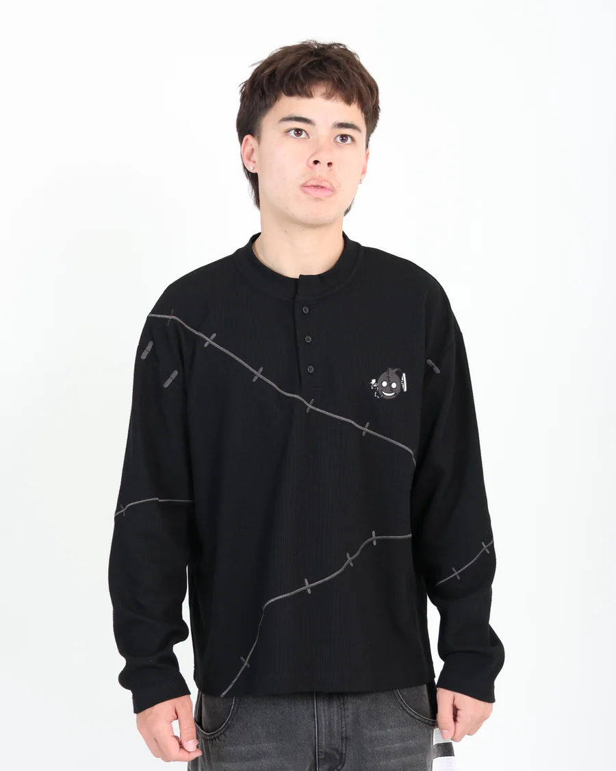 THREE STITCH HENLEY