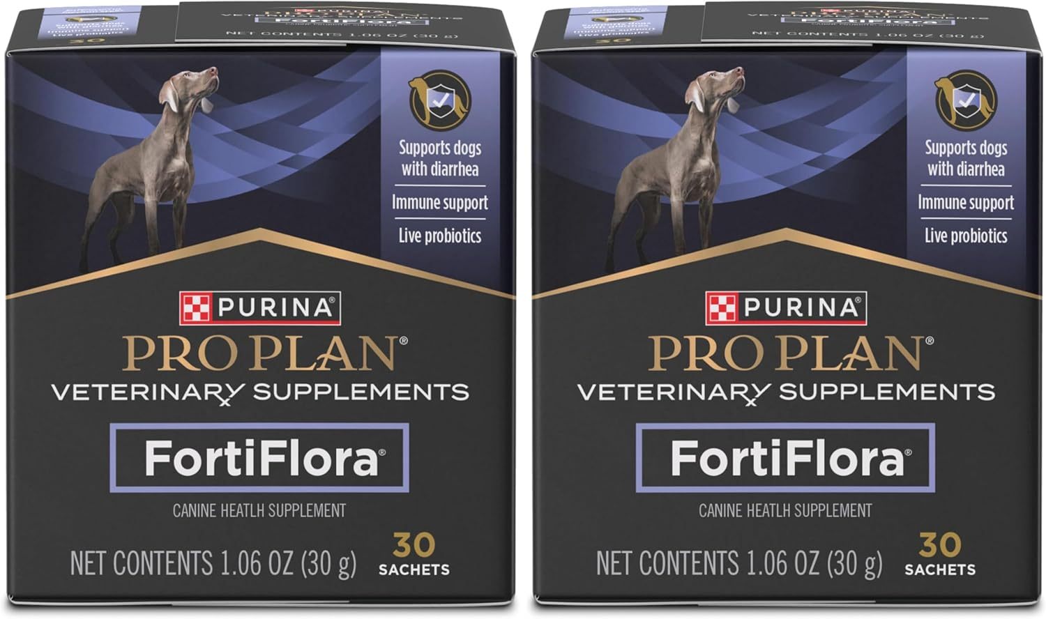 Purina Pro Plan Veterinary Supplements FortiFlora Probiotic Powder for Dogs, Daily Support for Digestive and Immune Health and Occasional Diarrhea