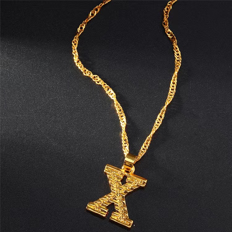 🎁 50% sleva na všechny produkty !🌌Zlaté iniciály A-Z přívěsek náhrdelník🌙