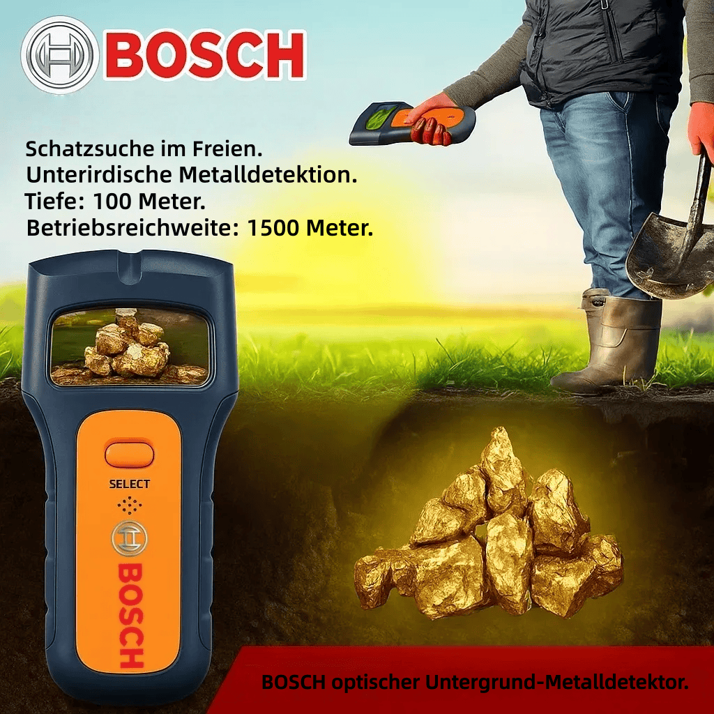 🔍Bosch Hightech-Metalldetektoren zum Auffinden verborgener Goldschätze💰⚙️